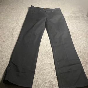 Mens 7 For All Mankind Black Jeans Size 30